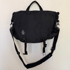 Timbuk2 Laptop Messenger Bag Small Black Ballistic Nylon Laptop Commuter Bag